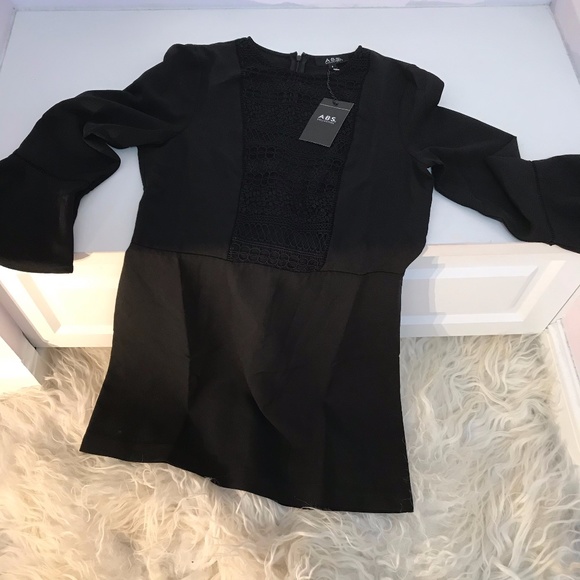 ABS Allen Schwartz Dresses & Skirts - ABS Collection Black Long Sleeve Dress